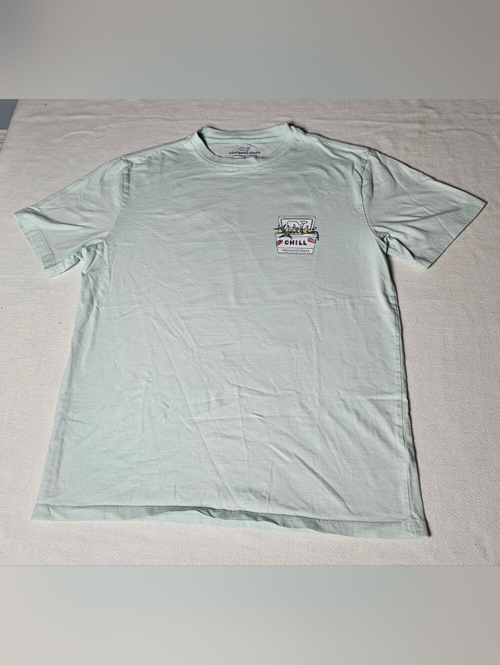 vineyard vines Chill Cooler Short-Sleeve Tee Mens Size Small Mint Green